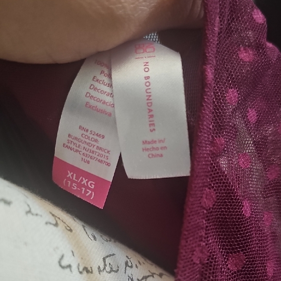 No Boundaries Red Ruffled Cap Sleeve Blouse - Picture 2 of 6